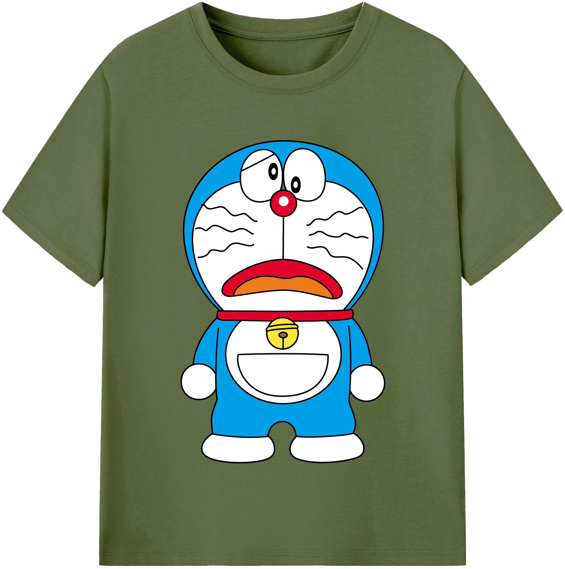 （画像用） ドラえもん Doraemon 綿100％半袖Tシャツ（フロントプリント）